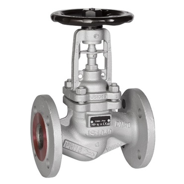 Bellow sealed valve Series: 22.046 Type: 129 Ductile cast iron Flange PN16